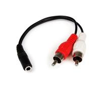 Startech.Com 6In Stereo Cable 3.5Mm F To 2X Rca M