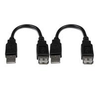 StarTech.com 6in USB 2.0 Extension Adapter Cable A to A - M/F - USB extension ca