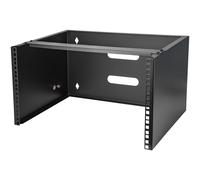 StarTech.com 6U Wall Mount Network Rack - 14 Inch Deep (Low Profile) - 19" Patch Panel Bracket for Shallow Server and IT Equipment, Network Switches - 44lbs/20kg Weight Capacity, Black