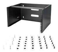 StarTech.com 6U Wall Mount Network Rack - 14 Inch Deep (Low Profile) - 19" Patch Panel Bracket for Shallow Server and IT Equipment, Network Switches - 44lbs/20kg Weight Capacity, Black