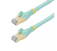StarTech.com 7.5 m CAT6a Patch Cable - Shielded (STP) - 100% Copper Wire - Snagless Connector - Aqua