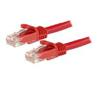 StarTech.com 7.5m CAT6 Ethernet Cable - Red CAT 6 Gigabit Ethernet Wire -250MHz 100W PoE RJ45 UTP Network/Patch Cord Snagless w/Strain Relief Individually Tested