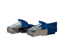 StarTech.com 7 ft CAT6a Ethernet Cable - 10 Gigabit Shielded Snagless RJ45 100W PoE Patch Cord - 10GbE STP Category 6a Network Cable w/Strain Relief - Blue Fluke Tested UL/TIA Certified (C6ASPAT7BL)