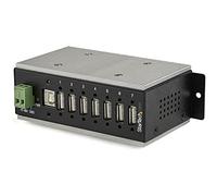 StarTech.com 7-Port Industrial USB 2.0 Hub with ESD Protection & 350W Surge Protection - Wall Mountable (HB20A7AME)