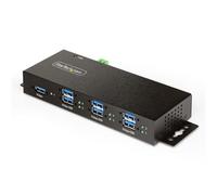 StarTech.com 7-Port Managed USB Hub with 7x USB-A Heavy Duty with Metal Industrial Housing ESD & Surge Protection Wall/Desk/Din-Rail Mountable USB 3.0/3.1/3.2 Gen 1 5Gbps - TAA