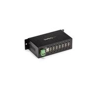 StarTech.com 7-port Usb 2.0 Industrial Hub With Esd Protection in Black StarTech.com Black