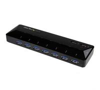 StarTech.com 7-Port USB 3.0 Hub plus Dedicated Charging Ports - 2 x 2.4A Ports~7-Port USB 3.0 Hub (5Gbps) plus Dedicated Charging Ports - 2 x 2.4A Ports