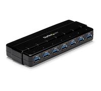 StarTech.com 7 Port USB 3.0 Hub Up To 5 Gbps 7 x USB Universal Multi Port USB Extender for Your Desktop USB Powered (ST7300USB3B)