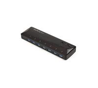 StarTech.com 7-port Usb 3.0 Hub With Charging Ports in Black StarTech.com Black