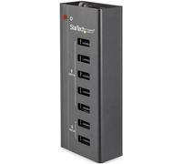 StarTech.com 7-Port USB Charging Station with 5x 1A Ports and 2x 2A Ports Indoor DC 12 V Black