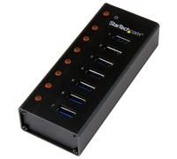 StarTech.com 7-Port USB 3.0 Hub - Desktop or Wall-Mountable Metal Enclosure~7-Port USB 3.0 Hub (5Gbps) - Desktop or Wall-Mountable Metal Enclosure