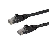 StarTech.com 75ft CAT6 Ethernet Cable - Black CAT 6 Gigabit Ethernet Wire -650MHz 100W PoE RJ45 UTP Network/Patch Cord Snagless w/Strain Relief Fluke Tested/Wiring is UL Certified/TIA