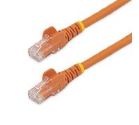 StarTech.com 75ft CAT6 Ethernet Cable - Orange CAT 6 Gigabit Ethernet Wire - 650MHz 100W PoE RJ45 UTP Network/Patch Cord Snagless w/Strain Relief Fluke Tested/Wiring is UL Certified/TIA (N6PATCH75OR)