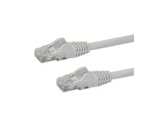 StarTech.com 75ft CAT6 Ethernet Cable - White CAT 6 Gigabit Ethernet Wire -650MHz 100W PoE RJ45 UTP Network/Patch Cord Snagless w/Strain Relief Fluke Tested/Wiring is UL Certified/TIA