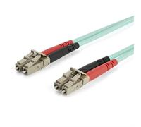 StarTech.com 7m (22ft) LC/UPC to LC/UPC OM3 Multimode Fiber Optic Cable, Full Duplex 50/125µm Zipcord Fiber, 100G Networks, LOMMF/VCSEL, <0.3dB Low Insertion Loss, LSZH Fiber Patch Cord