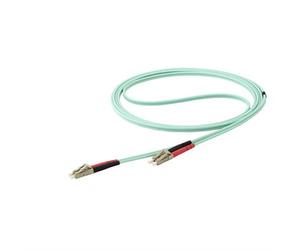 StarTech.com 7m (22ft) LC/UPC to LC/UPC OM4 Multimode Fiber Optic Cable 50/125m LOMMF/VCSEL Zipcord Fiber 100G Low Insertion Loss - LSZH Fiber Jumper Cord