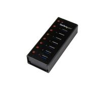 StarTech.com 7-Port USB 3.0 Hub - Desktop or Wall-Mountable Metal Enclosure~7-Port USB 3.0 Hub (5Gbps) - Desktop or Wall-Mountable Metal Enclosure