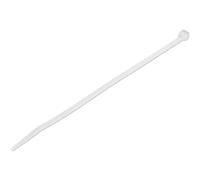 StarTech.com 8"(20cm) Cable Ties - 1/8"(4mm) wide, 2-1/8"(55mm) Bundle Diameter, 50lb(22kg) Tensile Strength, Nylon Self Locking Zip Ties with Curved Tip - 94V-2/UL Listed, 100 Pack - White
