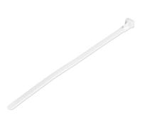StarTech.com 8"(20cm) Reusable Cable Ties - 1/4"(7mm) wide, 1-7/8"(50mm) Bundle Dia. 50lb(22kg) Tensile Strength, Releasable Nylon Ties, Indoor/Outdoor, 94V-2/UL Listed, 100 Pack - White