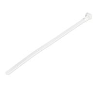 StarTech.com 8"(20cm) Reusable Cable Ties - 1/4"(7mm) wide, 1-7/8"(50mm) Bundle Dia. 50lb(22kg) Tensile Strength, Releasable Nylon Ties, Indoor/Outdoor, 94V-2/UL Listed, 100 Pack - White