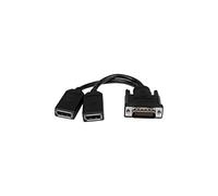 StarTech.com 8" (20 cm) DMS-59 to Dual DisplayPort Adapter Cable - 4K x 2K Video - LFH DMS 59 pin (M) to 2x DisplayPort 1.2 (F) Splitter Y Cable - LFH Graphics Card to Dual DP Monitors