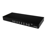 StarTech.com 8 Port 1U Rackmount USB PS/2 KVM Switch with OSD