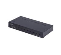 StarTech.com 8-Port DisplayPort KVM Switch with 1U Rack Mount Kit, 4K 60Hz DP 1.2, Push-Button & Hotkey Switching, 4-Port USB Hub, OS Independent, TAA Compliant