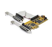 StarTech.com 8-Port PCI Express RS232 Serial Adapter Card - PCIe RS232 Serial Card - 16C1050 UART - Low Profile Serial DB9 Controller/Expansion Card - 15kV ESD Protection - Windows/Linux