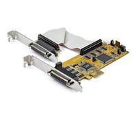 StarTech.com 8-Port PCI Express RS232 Serial Adapter Card - PCIe RS232 Serial Card - 16C1050 UART - Low Profile Serial DB9 Controller/Expansion Card - 15kV ESD Protection - Windows/Linux