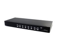 StarTech.com 8 Port Rackmount USB VGA KVM Switch w/ Audio (Audio Cables Included) - TAA