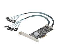 StarTech.com 8 Port SATA PCIe Card - PCI Express 6Gbps SATA Expansion Adapter Card with 4 Host Controllers - SATA PCIe Controller Card - PCI-e x4 Gen 2 to SATA III - SATA HDD/SSD