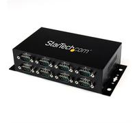 StarTech.com 8 Port USB to DB9 RS232 Serial Adapter Hub - Industrial DIN Rail and Wall Mountable