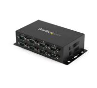 StarTech.com 8 Port USB to DB9 RS232 Serial Adapter Hub - Industrial DIN Rail and Wall Mountable