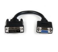 StarTech.com 8in DVI to VGA Cable Adapter - DVI-I Male to VGA Female Dongle Adap