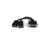 StarTech.com 8in LFH 59 Male to Dual Female DisplayPort DMS 59 Cable