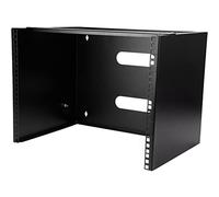 StarTech.com 8U Wall Mount Network Rack - 14 Inch Deep (Low Profile) - 19" Patch Panel Bracket for Shallow Server and IT Equipment, Network Switches - 80lbs/36kg Weight Capacity, Black