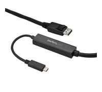 StarTech.com 9.8ft/3m USB C to DisplayPort 1.2 Cable 4K 60Hz - USB-C to DisplayPort Adapter Cable - HBR2 USB Type-C DP Alt Mode to DP Monitor Video Cable - Works w/ Thunderbolt 3 - Black