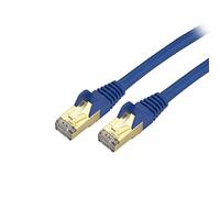 StarTech.com 9ft CAT6a Ethernet Cable - 10 Gigabit Shielded Snagless RJ45 100W PoE Patch Cord - 10GbE STP Network Cable w/Strain Relief - Blue Fluke Tested/Wiring is UL Certified/TIA (C6ASPAT9BL)