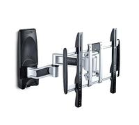 StarTech.com Articulating TV Wall Mount, VESA Wall Mount, Supports 26 to 65 inch/99lb/Flat/Curved TVs, Retractable Low Profile Wall Mount TV Bracket, Adjustable Corner TV Wall Mount