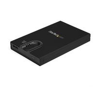 StarTech.com Biometric Enclosure - Encrypted USB 3.0 2.5" SATA Hard Drive Enclosure - Fingerprint/Password Access - 256-bit AES Data Encryption - Secure External USB 3.1 Gen 1 to HDD/SSD