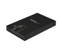 StarTech.com Biometric Enclosure - Encrypted USB 3.0 2.5" SATA Hard Drive Enclosure - Fingerprint/Password Access - 256-bit AES Data Encryption - Secure External USB 3.1 Gen 1 to HDD/SSD