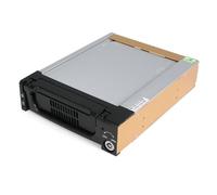 StarTech.com Black Aluminum 5.25in Rugged SATA Hard Drive Mobile Rack Drawer