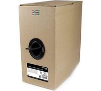 StarTech.com Bulk Cat 6 Ethernet Cable - 1000 ft. (3048m) - Solid - CMR-Rated - Black - TAA Compliant