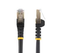 StarTech.com 5m CAT6a Ethernet Cable - 10 Gigabit Shielded Snagless RJ45 100W PoE Patch Cord - 10GbE STP Network Cable w/Strain Relief - Black Fluke Tested/Wiring is UL Certified/TIA