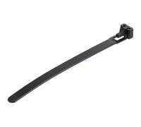 StarTech.com 5"(12cm) Reusable Cable Ties - 1/4"(7mm) wide 1-1/8"(30mm) Bundle Dia. 50lb(22kg) Tensile Strength Releasable Nylon Ties Indoor/Outdoor 94V-2/UL Listed 100 Pack - Black