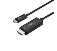 StarTech.com 10ft (3m) USB C to HDMI Cable - 4K 60Hz USB Type C to HDMI 2.0 Video Adapter Cable - Thunderbolt 3 Compatible - Laptop to HDMI Monitor/Display - DP 1.2 Alt Mode HBR2 - Black