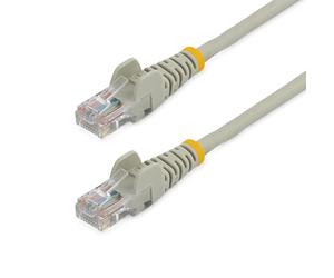 StarTech.com Cat5e Ethernet Cable - 15 ft - Gray- Patch Cable - Snagless Cat5e Cable - Network Cable - Ethernet Cord - Cat 5e Cable - 15ft (45PATCH15GR),Gold