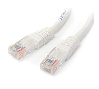 StarTech.com Cat5e Ethernet Cable - 3 ft - White - Patch Cable - Molded Cat5e Cable - Short Network Cable - Ethernet Cord - Cat 5e Cable - 3ft (M45PATCH3WH)