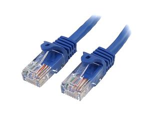StarTech.com Cat5e Ethernet Cable15 ft - Blue - Patch Cable - Snagless Cat5e Cable - Network Cable - Ethernet Cord - Cat 5e Cable - 15ft (RJ45PATCH15)