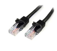 StarTech.com Cat5e Patch Cable with Snagless RJ45 Connectors - 1m Black